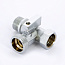 Кран шаровой 1/2"x3/4"х1/2" ННВ проходной для стиральных машин UNI-FITT