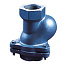Обратный клапан GRUNDFOS Rp 1 1/2 PN10  шаровый чугунный муфтовый