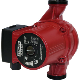Насос циркуляционный Rommer 25/80-180 мм, для систем отопления RCP-0002-2581801 - 