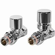 Комплект клапанов термостатических 1/2" STOUT Design хром, прямые (SVTDK-0001-000015C)
