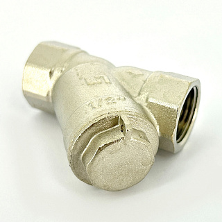 Фильтр косой В UNI-FITT никель 1/2" с отверстием для пломбировки Артикул 211N2001