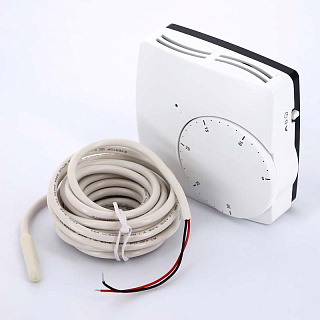 Термостат комнатный WATTS WFHT-2-DUAL электронный 230 В, NO/NC сервопривод,  датчик пола 3м Артикул 10021102