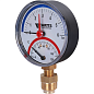 Радиальный термоманометр WATTS d=80 мм, до 120'С, до 6 бар F+R828