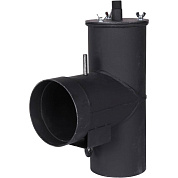 Патрубок дымохода ROMMER D = 120 мм., L = 247 мм., H = 346 мм., вертикальный (RSB-1110-041394)