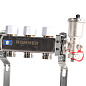 Коллектор ROMMER с расходомерами 3 выхода в сборе из нержавеющей стали