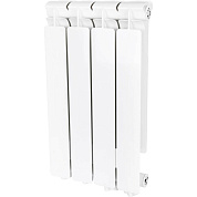 Радиатор алюминий 4 секции STOUT Bravo 500 нижнее правое подключение (белый RAL 9010)