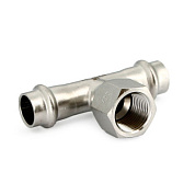 Тройник пресс-В 42 х 1/2" х 42, нержавеющая сталь UNI-FITT