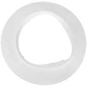 Накладка декоративная для дымохода D=100 мм, белая, ROMMER (RCA-6010-000106)