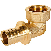 Угол 90° переходной 25 x 3/4" (ВР) аксиальный для труб PEX ROMMER (RFA-0006-002534)