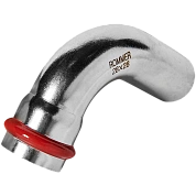 Угол 90° под пресс 28 мм однораструбный, из нержавеющей стали ROMMER (RSS-1002-000028)