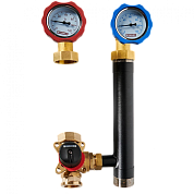 Насосная группа 1" ROMMER с 3-х ходовым приводным смесителем без насоса