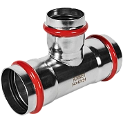 Тройник переходной под пресс 54 х 42 х 54 мм, из нержавеющей стали ROMMER (RSS-1014-544254)