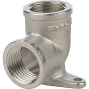 Угольник 1/2" с креплением ВР никелированный STOUT (270023N040400B)