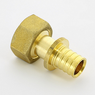 Муфта аксиальная-В UNI-FITT 20 x 3/4" с накидной гайкой, плоской прокладкой Артикул 754G7301