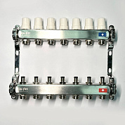 Колл. группа UNI-FITT 1" х 7 вых 3/4" с баланс. и термост. вентил. без конц, OPTIMAL (451B4307.RU)