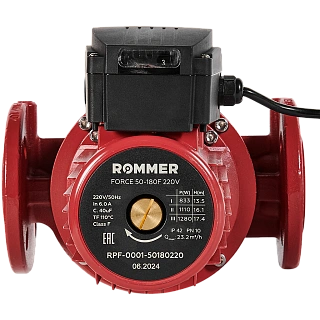 Насос циркуляционный Rommer FORCE фланцевый трехскоростной 50-180F  220V RPF-0001-50180220 - 