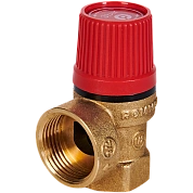 Клапан предохранительный  1/2 x3/4х1/4 ROMMER  для отопления с вых. под манометр 3 бар 