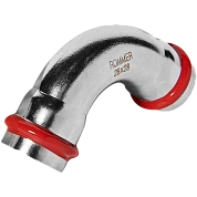 Угол 90° под пресс 28 мм, из нержавеющей стали ROMMER (RSS-1003-000028)