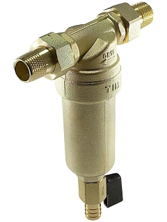 Фильтр магистральный промывной для ГВС TIM - 1/2" (100мкм) без манометра латунный корпус Артикул JH-1003