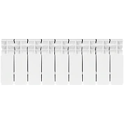 Радиатор биметал. 9 секций STOUT TITAN 200 боковое подключение (белый RAL 9016) 