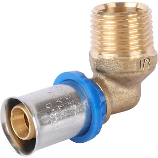 Угольник-переходник APE (Италия) с наружной резьбой 1/2 х 16 для металлопласта прессовой Артикул ARL3003100