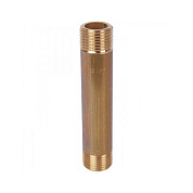 Удлинитель резьбовой НР 1/2" x 225 мм латунь STOUT