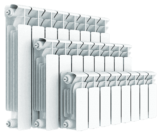 Радиатор биметаллический Rifar Base 500/100 12 секций нижнее правое подключение R50012НПП 