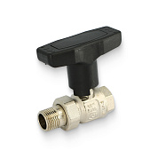 Кран шаровый 1/2" (ВН) с разъемным соединением, полнопроходной, Т-ручка, ETALON UNI-FITT (113H2000)