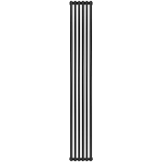 Радиатор алюминий 6 секций STOUT Tonale 2000 универсальное подключение (цвет 2748 cod.07 черный)