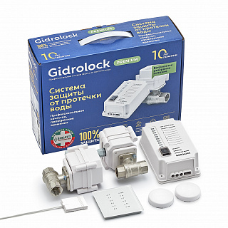 Комплект Gidrоlock Premium RADIO BUGATTI 3/4 для защиты от протечек воды  Артикул 31101022