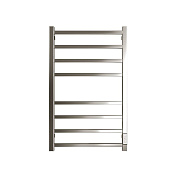 Полотенцесушитель электрич. 80 х 50 STOUT FORTE quadro, Полированный (SHQ-F1QQ-008050)