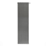 Радиатор STOUT Oscar 2000 мм 6 секций, алюминий (боковое подключение) серый
