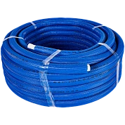 Труба металлопластиковая 26 х 3,0 в теплоизоляции (синяя), STOUT (бухта 50 м.) (SPI-0002-052630)