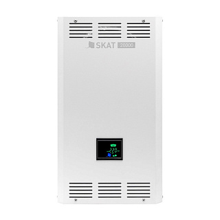 Артикул 9102 Стабилизатор сетевого напряжения БАСТИОН TEPLOCOM SKAT ST-20000 LED, 220 В, для котлов