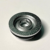 Заглушка Н 3/4" с прокладкой O-RING, хромированная UNI-FITT