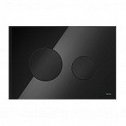 Стеклянная панель смыва TECEloop черные клавиши, черная панель, для инсталляции, 216 x 145 x 6 мм 9240657