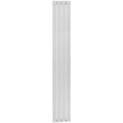 Радиатор STOUT Oscar 2000 мм 4 секции, алюминий (боковое подключение) серый