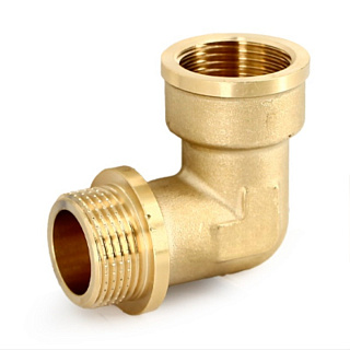 Угол UNI-FITT OPTIMAL 1" с упором внутренняя/наружная резьба, латунь  Артикул 612G4401