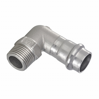 Уголок 90° 18 x 1/2" НР >B< Press Inox нержавеющая сталь TECE Артикул PS4092G0180400