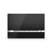 Кнопка смыва Alcaplast, нерж. сталь, черный глянец (STRIPE-BLACK) STRIPE-BLACK