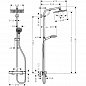Душевая система HansGrohe HG Crometta E 240 1jet Showerpipe, хром (с термостатом)
