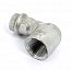 Угол пресс-В компактный 18x3/4" нержавеющая сталь Sanpress Inox VIEGA
