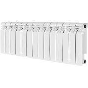 Радиатор биметал. 14 секций STOUT VEGA 350 боковое подключение (белый RAL 9016) 