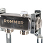 Коллектор ROMMER для радиаторной разводки 2 выхода из нержавеющей стали