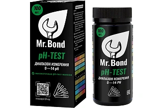 Mr.Bond pH-TEST Комплект полосок индикаторов для измерения PH, 100шт Артикул MB20000001PH