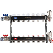 Коллектор ROMMER без расходомеров 7 выходов в сборе из нержавеющей стали