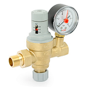 Клапан подпиточный 1/2" UNI-FITT латунный с манометром