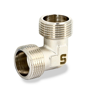 Угол UNI-FITT OPTIMAL 1/2" с наружной резьбой, латунь никелированная Артикул 613N2201
