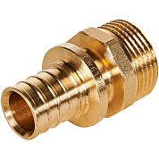 Переходник 20 x 3/4" (НР) аксиальный для труб PEX ROMMER (RFA-0001-002034)