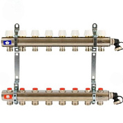 Колл. группа UNI-FITT 1" х 8 вых 3/4" с баланс. и термостат. вентилями с 2 конц., латунь (441I4308)